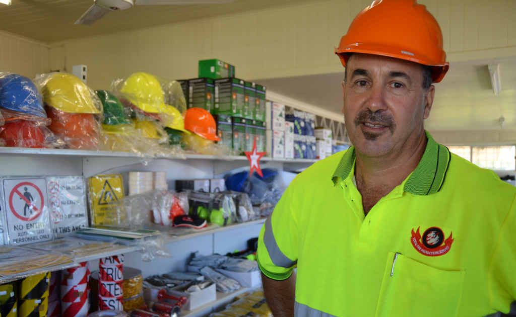 Managing director of Total Fire Protection Service Joe Sciuto said his products have been flying out the door. Managing director of Total Fire Protection Service Joe Sciuto said his products have been flying out the door.